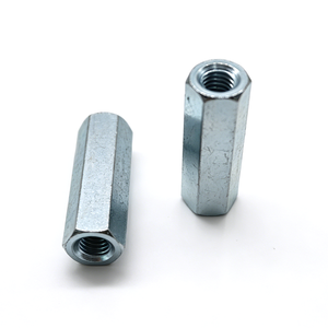 Écrou <span class=keywords><strong>d</strong></span>'accouplement hexagonal long en acier bleu zingué écrou de connecteur à filetage étendu pour extension de boulon et <span class=keywords><strong>assemblage</strong></span> <span class=keywords><strong>d</strong></span>'<span class=keywords><strong>assemblage</strong></span> - Product Image 1