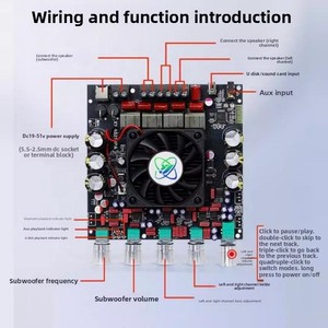 AS21HPA 300W*2+600W TPA3255 pour carte de haut-parleur, amplificateur de son numérique haute puissance 2.1 canaux avec subwoofer - Product Image 3