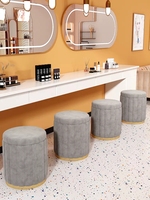 Taburete de Maquillaje Redondo, Popular en Instagram, Moderno y Minimalista para Dormitorio, con Almacenamiento, Silla Baja para Tocador