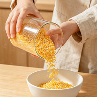 Emballage personnalisable avec logo, récipient de stockage pour la conservation de la fraîcheur des grains de café, bocal en verre avec joint d'étanchéité et couvercle