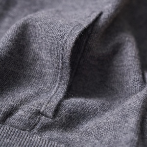 Chaleco de punto sin mangas para hombre, mezcla de cachemira y <span class=keywords><strong>lana</strong></span>, cuello simulado, cremallera completa, suéter casual de invierno, venta al por mayor ODM - Product Image 4