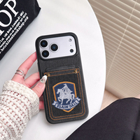 Coque de téléphone brodée motif cheval pour iPhone 18 Pro Max, compatible avec les coques de téléphone iPhone 17, 16, 15, 14