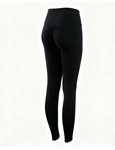 महिलाओं के उच्च कमर कमर वाले बट ने स्ट्रेची फिटनेस टायर को उठाया जिम वर्कआउट फिटनेस पहनने के लिए ठोस त्वरित शुष्क योग पैंट - Product Image 3