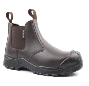 Chaussures de sécurité en cuir de vachette avec embout en acier DF1020, bottes de sécurité longues, chaussures de sécurité personnalisées OEM ODM, stock personnalisé OEM ODM. - Product Image 1