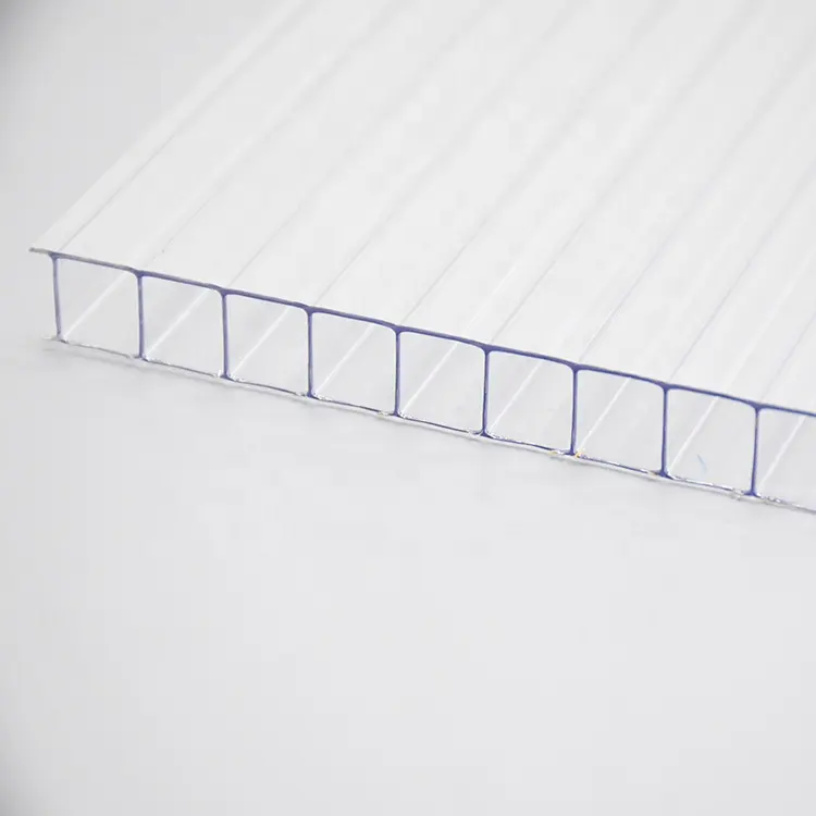 Precio bajo 3mm - 20mm 4x8 policarbonato invernadero techo UV hueco PC paneles de pared hoja de policarbonato