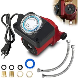 Pompe de circulation d'eau Newnine 115V 1/25 HP 3/4x1/2 NPT Raccord réducteur en fonte - Product Image 1
