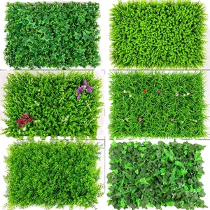 Artificial <strong>Maple</strong> Leaves Foliage Plant Plastic Foliage Grass Mat Green Plant Wall Artificial Green Plants Wall - Product Image 1