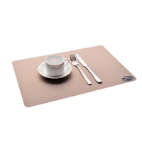 Napperons imprimés RNPT en PVC, coins arrondis, violet clair, lavande, à pois, pour la mise en place des tables de restaurant d'hôtel