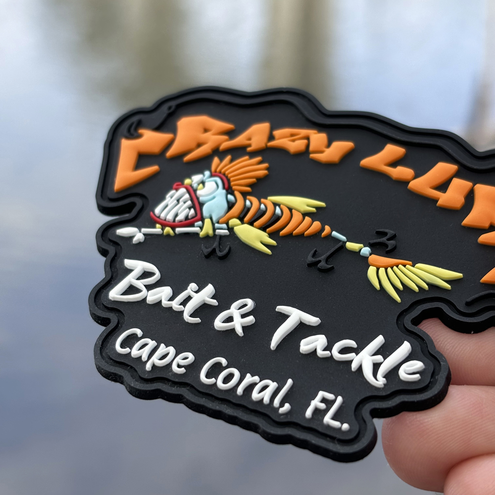 Hot Selling Customized 3D Soft Rubber Badges PVC Flower and Heart Clothing Patches with Flat Hook and Loop Backing