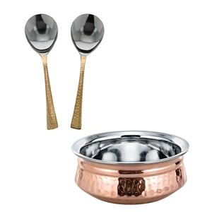 Chauffe-aliments en cuivre véritable marteau, fabricant de luxe en cuivre fait à la main, service Handi de haut niveau, vente en gros personnalisée, exportation de haute qualité - Product Image 2