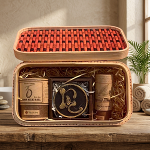 Regalo de bambú rectangular, caja de regalo de bambú laminado natural y embalaje de almacenamiento, caja de bambú hecha a mano, Bambo de madera, venta al por mayor. - Product Image 3