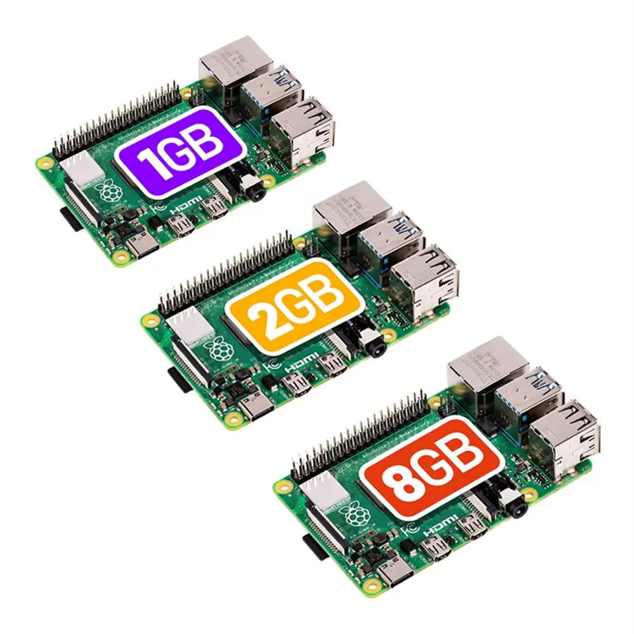 Fournisseur de framboises Raspberry Pi envoyé 4b 4 2GB 4GB 8GB génération ordinateur Linux carte de développement AI suite de programmation python