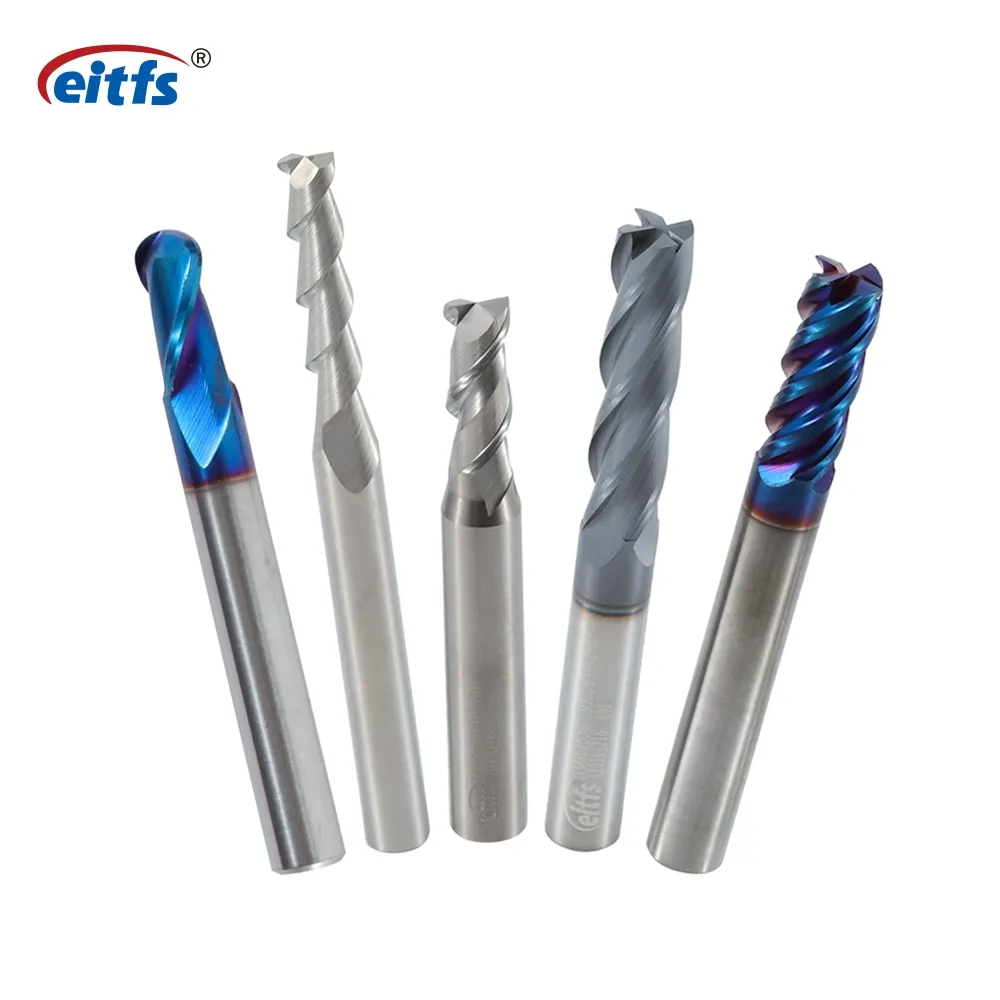 Eitfs Speciale Korting Zahndent Dlc Coating Tandheelkundige Frezen Burs Cad/Cam Cutter Massief Carbide Einde Molen Voor Zirkonia Blok