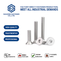 Vis à tête cylindrique à six pans creux en acier inoxydable 304/316 DIN7991, vis hexagonale Csk M3 M4 M5 M6 M8 M10 M12 M16, filetage standard, Shuopin