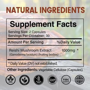 OEM ODM Vente chaude de compléments alimentaires à base de Ganoderma Lucidum, capsules d'extrait de champignon Reishi - Product Image 3