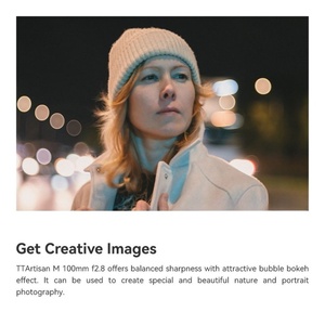 Ttartisan เลนส์กล้องถ่ายรูป F2.8 100มม. สำหรับ <span class=keywords><strong>Leica</strong></span> <span class=keywords><strong>M</strong></span>, สำหรับกล้อง Micro SINGLE SLR เลนส์ถ่ายภาพบุคคลขนาดใหญ่แบบฟูลเฟรม - Product Image 5