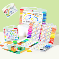 Marqueurs textiles 12/24/36/18/48 couleurs, non toxiques, lavables, marqueurs acryliques pour écrire et dessiner