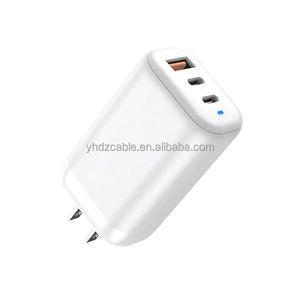 Factory Wholesale 65W Power <b>Adapter</b> <b>EU</b> US <b>Plug</b> 3 Ports QC 3.0 Type-C PD Mobile Phone Travel Chargers - Product Image 1