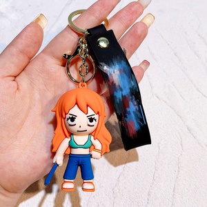 Venta al por mayor: Set de 6 llaveros temáticos de anime pirata con figuras de Luffy, Zoro y Nami, para distribuidores transfronterizos, venta al por mayor y al detalle, en <span class=keywords><strong>bolsa</strong></span>/caja OPP. - Product Image 6