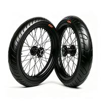 Kit de roues Supermoto Surron Light Bee X 17 pouces 1.6/2.15 70/90-17 90/80-17 en aluminium CNC argenté, pneus de route pour vélos électriques Talaria MX3 MX4