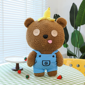 Jouet en peluche <span class=keywords><strong>Bob</strong></span> l'homme jaune mignon, série Tim Bear, jouets en peluche, ours en peluche brun <span class=keywords><strong>banane</strong></span>, poupées douces, enfants, garçons, filles - Product Image 4