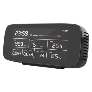 Tuya Wifi 10-<span class=keywords><strong>in</strong></span>-1 Thông Minh Cảm Biến ndir Đa Khí Màn Hình Cho <span class=keywords><strong>Home</strong></span> & Bệnh Viện Phát hiện Aqi CO2 PM2.5 PM10 Hcho Tvoc Trong Nhà Để Đồ - Product Image 1