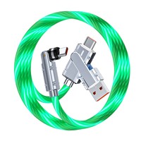 Nouveauté Câble de charge rapide 5A USB-C vers USB-A 3 en 1 rotatif à 540° pour imprimante, téléphone portable, PVC TPE Yangtse