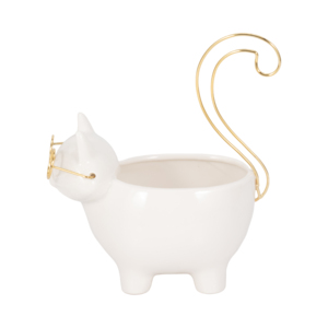 Vassoio Portagioie in Ceramica a Forma di Gattino per Arredamento Casa, Tavolino da Caffè, Comodino, Bagno, Vanità Decorativa - Product Image 3