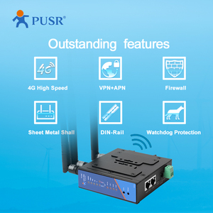 USR-G806-A Bắc Mỹ Phiên Bản Công Nghiệp Iot <span class=keywords><strong>4G</strong></span> <span class=keywords><strong>LTE</strong></span> <span class=keywords><strong>Router</strong></span> <span class=keywords><strong>Wifi</strong></span> Với <span class=keywords><strong>OpenVPN</strong></span> Tường Lửa ATT Giấy Chứng Nhận - Product Image 4