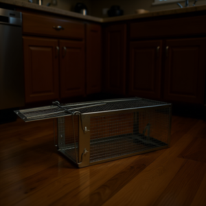 Trampa para Ratas Vivas, Jaula de Hierro Galvanizado 80x60x38cm, Desmontable, con Barra en Forma de U, Sin Olor, Diseño Simple, Control de Plagas, Uso Doméstico - Product Image 2