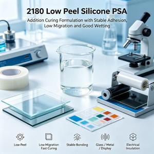 SH-2180 Schnellhärtendes Additions-Härtungssilikon PSA ohne niedermolekulare Substanzen, stabile Haftung für industrielle Schutzfolien - Product Image 2