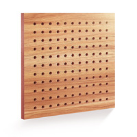 Panneau d'absorption acoustique perforé droit en bois Panneau d'absorption acoustique pour salle de réunion d'école de gymnase