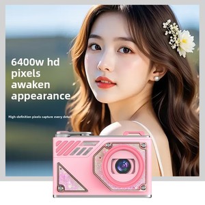 Cámara Digital Rosa para Niños, 6400W Píxeles, Pantalla de 3.0 Pulgadas, Impresión con un Clic, Video Full HD, Embellecimiento con IA - Product Image 4