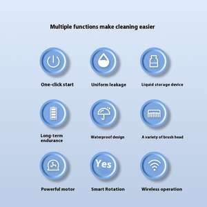 Vente en gros de brosses de nettoyage électriques personnalisées avec têtes de brosse pour salle de bain douche chaussure voiture nettoyage de la maison - Product Image 4