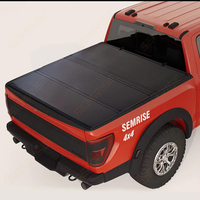 SEMRISE Couvercle de benne rétractable en alliage d'aluminium étanche pour pick-up, avec serrure à code, capacité 300 kg, personnalisable