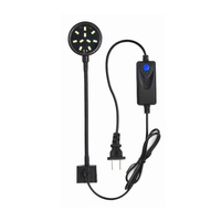 Lampe à pince LED 7W pour aquarium, prise USB/EU/US, éclairage d'aquarium en plastique ABS pour salon, aquarium carré pour poissons combattants