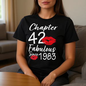 Camiseta para mujer Chapter 42 Fabulous Since 1983 Lips - Product Image 3