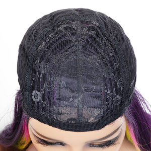 Pour les femmes fournisseur en gros mode coloré <span class=keywords><strong>Cosplay</strong></span> perruque résistant à la chaleur longue vague droite faite à la machine perruque perruques de cheveux synthétiques - Product Image 6