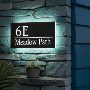 Insegna LED Personalizzata con Numero Civico 12V, Design Gratuito, Targa Indirizzo Personalizzata per Decorazione Casa - Product Image 6