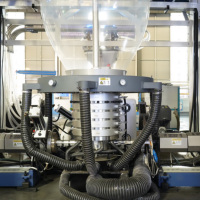 Extrudeuse de film plastique ABC à trois couches