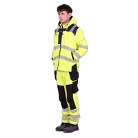 Combinaison de sécurité réfléchissante pour hommes, veste et pantalon haute visibilité, fabrication sur mesure, étiquette privée, fabricant d'usine
