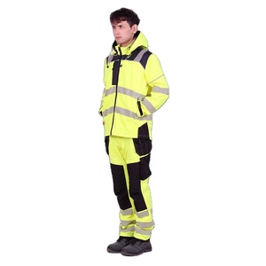 Men Reflective Safety Suit Hi Vis Jacket and Pant Set Custom OEM Private Label Factory Manufacturer - Product Image 4