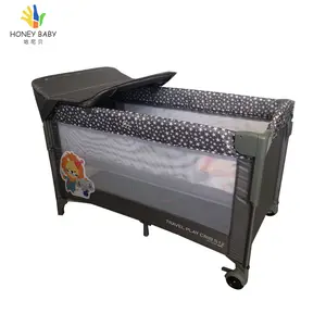2023 Best Sellers Oversize Wholesale Sales Fabric Crib Multifunctional Baby Bed Folded Baby Crib