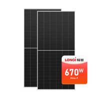 Tuiles solaires photovoltaïques Modules photovoltaïques Longi Hi MO X10 LR8-66HVDF Panneaux solaires haute performance à double face pour la production d'énergie
