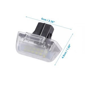 Luz de Matrícula para Ford Transit 4388111, LED Blanco Magnético PZ076, Carcasa Transparente - Product Image 2