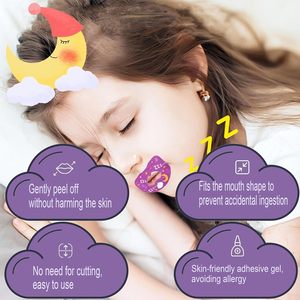 Children Night Sleep Non-woven <b>Fabric</b> Anti-Snoring Sticker Mouth Correction Sticker Mouth Tape for Sleeping Kids Sleep <b>Strips</b> - Product Image 6