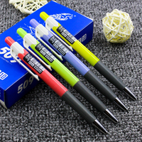 Stylos à bille rétractables promotionnels 1,0 mm en plastique, encre noire fluide, pour l'école, le bureau, cadeaux en gros avec logo personnalisé