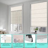 Stores en tissu modernes de luxe, horizontaux, sur mesure, couleur personnalisable, filtrant la lumière, commande manuelle par ressort, anti-UV, écologiques
