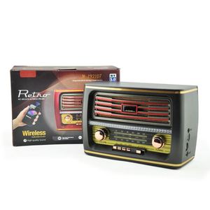 <span class=keywords><strong>M</strong></span>-1921BT Meier vieux rétro Am Fm Sw Radio Type Punk en forme de télévision multifonctionnel émotionnel barre de son en bois haut-parleur Audio en bois massif - Product Image 5