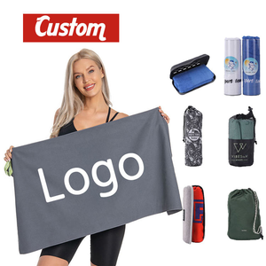 Asciugamano in Microfibra Multicolore con Logo Personalizzato e Fascia Elastica per Sport e Palestra - Product Image 2